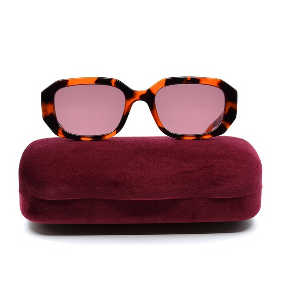 GUCCI GG1535S 005 TORTOISE ORANGE VIOLET LENS AUTHENTIC SUNGLASSES - Picture 6 of 16